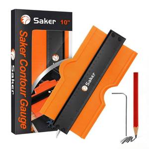 lot 583 image: Saker Contour Gauge (10Inch) Profile Tool with Adjustable Lock,Gifts for Men Women Father Dad Boyfriend Husband-Precisely Copy Irregular Shape Duplicator-Cool Gadgets for Woodworking Tool Tracing - Retail $30