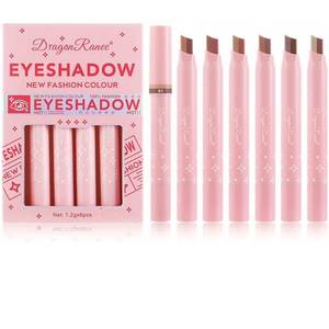lot 585 image: MooGlamor 5 Pcs Shimmer Eye Shadow Stick Glitter Eye Shadow with Two-Color Gradient and Waterproof Eyeshadow Pen for Long Lasting Eye Makeup - Retail $13