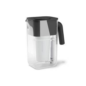 lot 590 image: Culligan with ZeroWater Technology 10-Cup Water Filter Pitcher �� Includes 5-Stage Advanced Water Filter, IAPMO Certified to Reduce Lead, Total PFAS, Mercury, Fluoride, and Chlorine - Matte Black - Retail $28