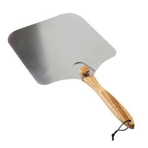 lot 621 image: Old Stone Pizza Kitchen Aluminum Pizza Peel with Collapsible Wooden Handle, 14x16-Inch - Retail $22