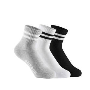 lot 660 image: ANT21T Antrop WoMen Quarter Crew Cotton Heel Tab Athletic Running Cushion Socks (3 Pairs) (US, Numeric, 9, 12, Regular, Regular, MIX2) - Retail $10