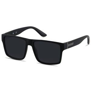 lot 665 image: LYZOIT Square Sunglasses for Men Women Polarized Oversized Big UV Protection Rectangle Shades Matte Black Sun glasses - Retail $16