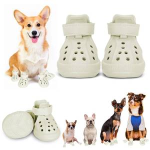 lot 676 image: Dog Shoes for Medium Large Size, Breathable Dog Shoe for Hot Pavement, Dog Booties and Paw Protectors, Non-Slip Waterproof Dog Sandals Boots with Reflective for Rain, Summer, Hiking, Snow (Size 7) - Retail $30