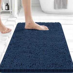 lot 725 image: Bcoimo Bathroom Rugs 24x17, Bath Mats for Bathroom Non Slip with Rubber Backing,High Absorbent Microfiber Bath Rugs Quick Drying, Machine Washable, Durable Decor - Retail $12