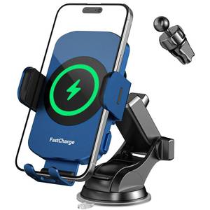 lot 728 image: Wireless Car Charger, Fast Charging 15W Auto Clamping Car Charger Phone Holder Phone Mount for iPhone17 16 15 14 13 12 11 Pro Max Xs, Samsung Galaxy S24 Ultra S23 S22 S21 S20 S10 Note 9, etc - Retail $18