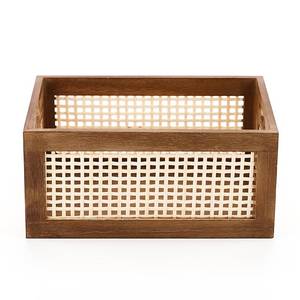 lot 742 image: Vintage Wooden Storage Box - 11.8 x 7.9 x 5.5 (30x20x14cm) Rustic Decorative Organizer - Antique Style Keepsake Chest for Jewelry, Photos, Stationery - Handcrafted Wood Box - Retail $17,594