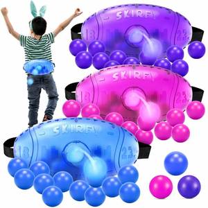 lot 808 image: Skirfy Outdoor Party Games for Kids Adults, Translucent 3 Pack Shaking Ball Toy with 60 Balls, Birthday Outdoor Indoor Toys, Family Carnival Birthday Carvinal Game for Boy Girl Age 4-12 - Retail $29