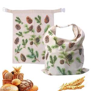 lot 876 image: Reusable Beeswax Bread Bags for Homemade Bread,Sourdough Bread Bag with Zipper,Eco-Friendly Cotton Large Food Storage Bags to Keep Fresh,Bakery Essentials(2 Pack) - Retail $4,101