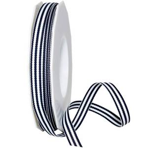 lot 883 image: Morex Ribbon, Grosgrain Stripes, 38 Inch by 20 Yards, Navy - Retail $11