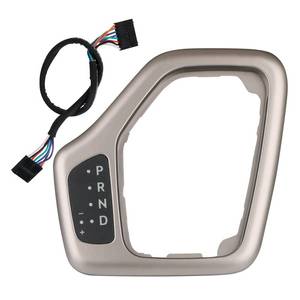 lot 907 image: Transmission Shifter Bezel with Wire Harness 5YD27LS5AA 68413957AA 601-401 Tan for Gear Shift Compatible with 2014-2018 Jeep Cherokee Service Shifter Repair Accessories Parts - Retail $26