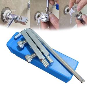 lot 909 image: Broken Pipe Extractor Tool, Broken Faucet Removal Tool, Broken Faucet Extractor, Pipe Extractor, Tap Extractor, Faucet Removal Tool, Pipe Extractor Set, For Damaged Faucet Water Pipe Remover (1 set) - Retail $7
