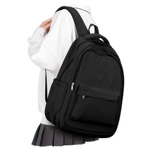 lot 919 image: Lightweight School Backpack for Women Men, Black Laptop Travel Casual Daypack College Secondary School Bags Bookbag for Teenage Girls Boys - Retail $20