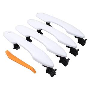 lot 928 image: DriveFix Front Rear Left and Right White Painted Exterior Door Handles - Retail $23