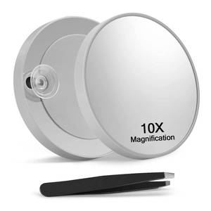 lot 940 image: Macaki 10x Magnifying Mirror Suction Cup, Makeup Mirror, 3.5 in, Grey - Retail $6