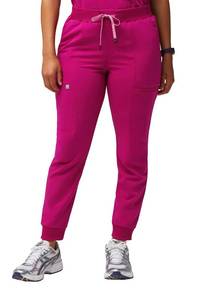lot 956 image: Fabletics Womens Active Scrub Jogger - MotionTech, 4-Way Stretch, Pocket-Packed, Lightweight, Semi-Slim Fit, 3X  Tall 31 in  31, Hibiscus - Retail $20