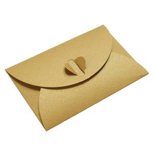 lot 957 image: PATIKIL Mini Envelopes, 24 Pack Heart Clasp Tiny Items Storage Cute Present Card Holder for Wedding Greeting Party, Golden - Retail $9