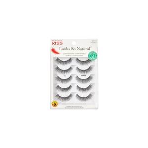 lot 968 image: Kiss Looks So Natural, False Eyelashes, Shy, 12mm, Includes 5 Pairs Of Lashes, Easy to Apply, Reusable Lash Clusters - Retail $10