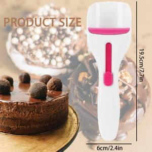 lot 980 image: LOKE THE SUN Cake Batter Distribution Scoop, One-Touch Sliding Button Dispenses Batter, Home Batter Dispenser Baking Tool, Kitchen DIY Cupcake Batter Scoop - Retail $5