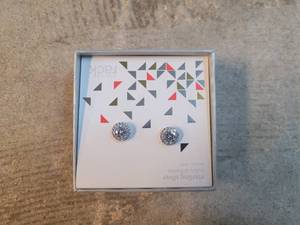 lot 52 image: Sterling Silver Cubic Zirconia Round Stud Earrings