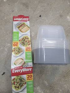 lot 55 image: Goodcook Everyware Food Storage Containers 20 Piece Set Square