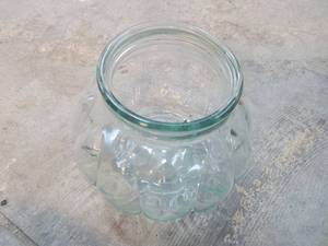 lot 67 image: Glass Storage Jar with Lid and Handles