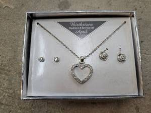 lot 81 image: Embellished Jewelry Set with Necklace, Bracelet and Earrings