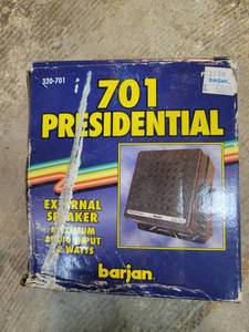 lot 85 image: Barjan 701 Presidential External Speaker 8 Ohms 6W Nominal 12W Maximum