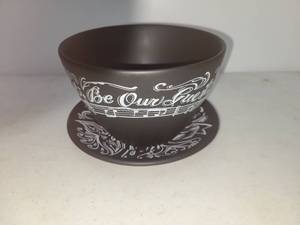 lot 96 image: Be Our Guest Bowl with Matching Saucer Plate Set