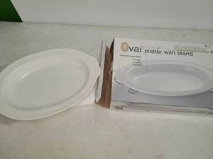 lot 112 image: Oval Platter with Stand