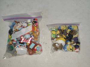 lot 123 image: Toy Lot Minions Action Figures Balls Characters 2 Bags