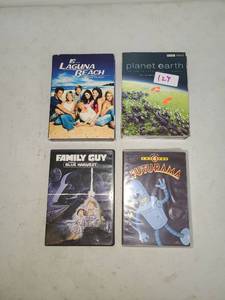 lot 129 image: DVD Lot 4 Titles Laguna Beach Planet Earth Family Guy Futurama