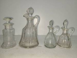 lot 143 image: Four Glass Decanters with Stoppers
