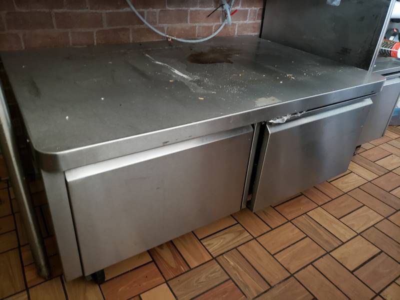 lot 3016 image: All stainless storage cabinetequipment stand