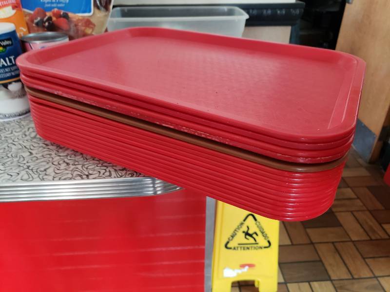 lot 3105 image: Stack of Serving Trays