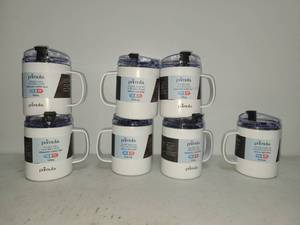 lot 8 image: Primula Double Wall Stainless Steel Insulated Coffee Mug 14oz 414ml 7 cups