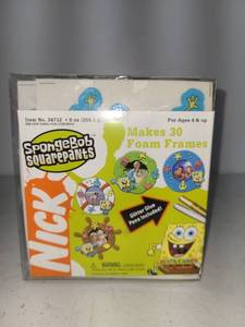 lot 52 image: Nickelodeon SpongeBob SquarePants Foam Frames Craft Kit Item 34712