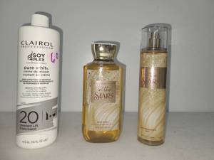 lot 60 image: Clairol Professional Soy4plex Pure White 20 Activator 473mL with Bath & Body Works In the Stars Set