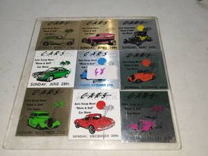lot 68 image: CARS Auto Swap Meet Show & Sell Car Show 9-Card Set Monthly Schedule
