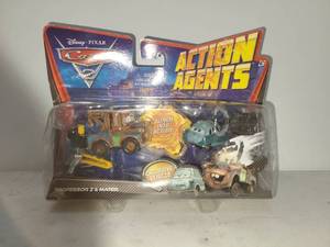 lot 108 image: Disney Pixar Cars 2 Action Agents Professor Z & Mater