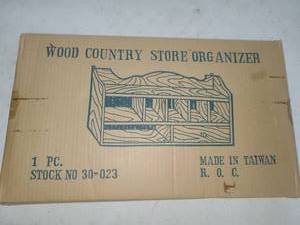 lot 117 image: Wood Country Store Organizer 1 P.C. Stock No 30-023