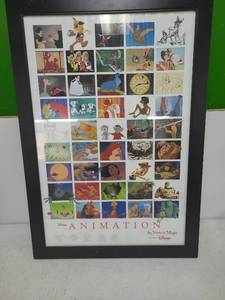 lot 123 image: Disney Animation 65 Years of Magic Framed Poster