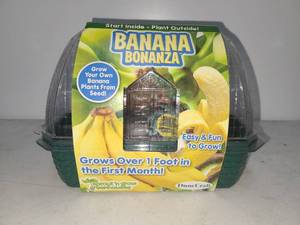 lot 137 image: Banana Bonanza Grow Your Own Banana Plants From Seed Kit