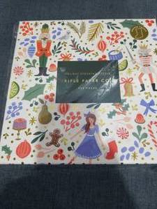 lot 1106 image: Rifle Paper Co. Holiday Stocking Shaped Puzzle 500 Pieces New