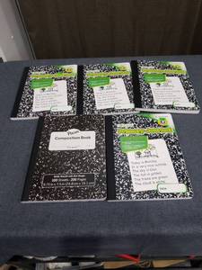 lot 1113 image: Lot of 5 Primary Journal and Composition Books, Wide Ruled