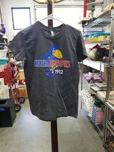 lot 1161 image: American Apparel Kansas Jayhawks 1912 T-Shirt Size L