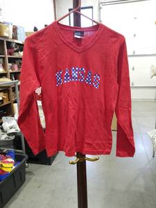 lot 1180 image: Campus One Sportswear Paris Long Sleeve V-Neck Red Size L
