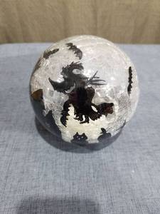 lot 1196 image: Small Halloween Decorative LED  Globe with Haunted House and Bats