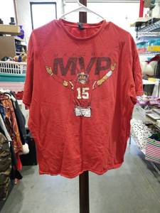 lot 1267 image: Kansas City Mahomes MVP #15 T-Shirt XL
