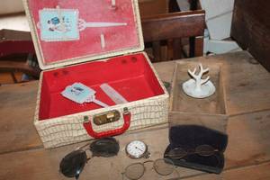 lot 2538 image: Antique Glasses, Pocket Watch and More