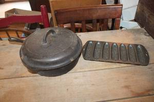 lot 2546 image: Griswold Cast Iron Skillet and More
